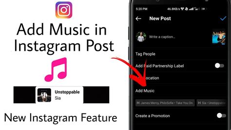 how do i add music to my instagram post