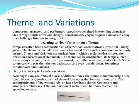 What is Theme and Variation in Music: A Symphony of Creativity and Chaos